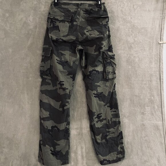 C Sono Cargo Pants Womens 7 Straight Leg Cargo Pockets Outdoor TWP82 Camo - Picture 1 of 16